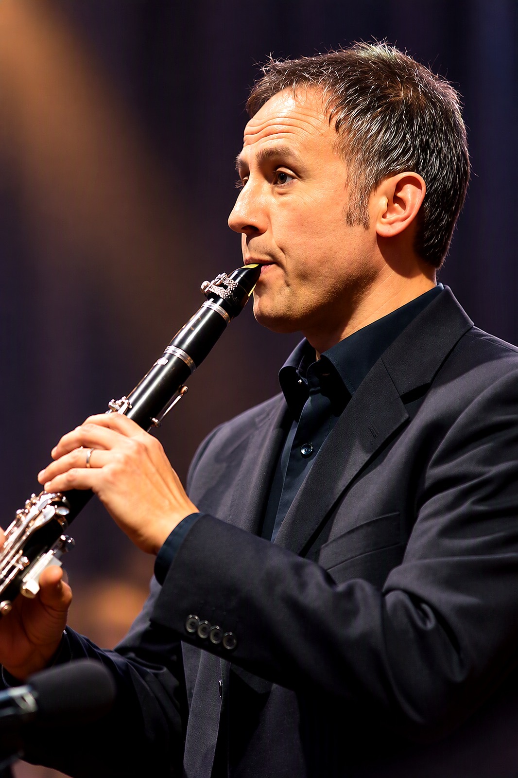 Alan Selva al clarinetto