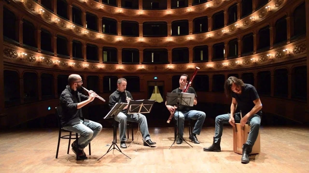 In teatro con le percussioni